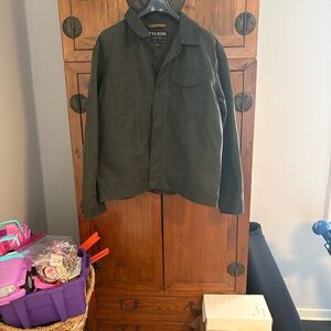 Filson Olive Green Button-Up Jacket